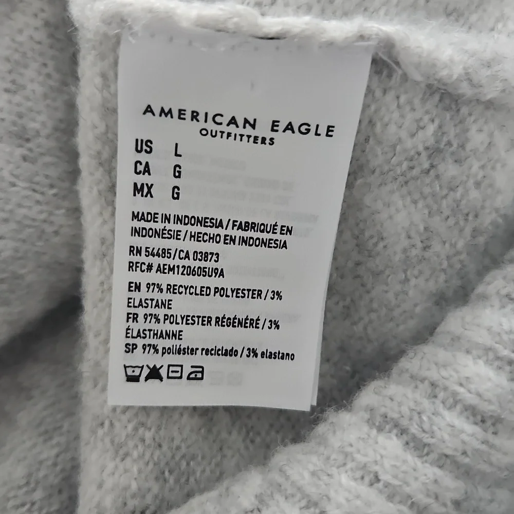American Eagle Outfitters Light Gray Women's Cardigan - Picture 3 of 3